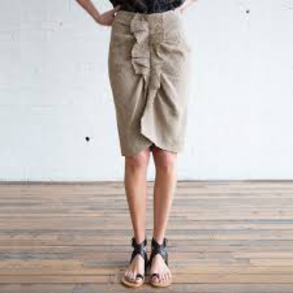 Isabel Marant Étoile "Jorja" Checked Linen Skirt